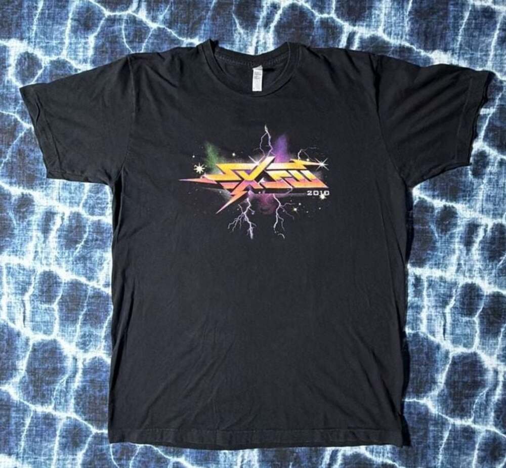 SXSW 2010 Graphic Lightning Bolt T-Shirt